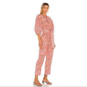 Like New Cleobella Magdalena Jumpsuit in Cherry Blossom, Size M